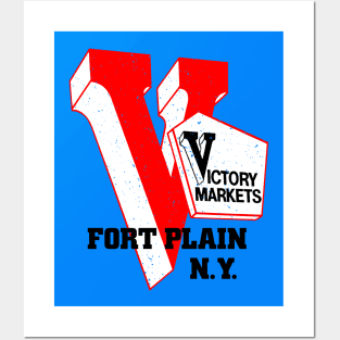 Victory Market Former Fort Plain NY Grocery Store Logo Posters and Art